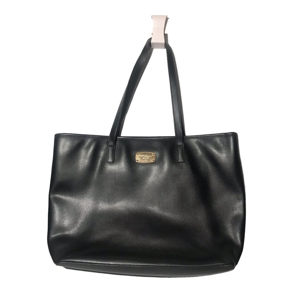 Michael Michael Kors black large leather shoulder bag purse tote